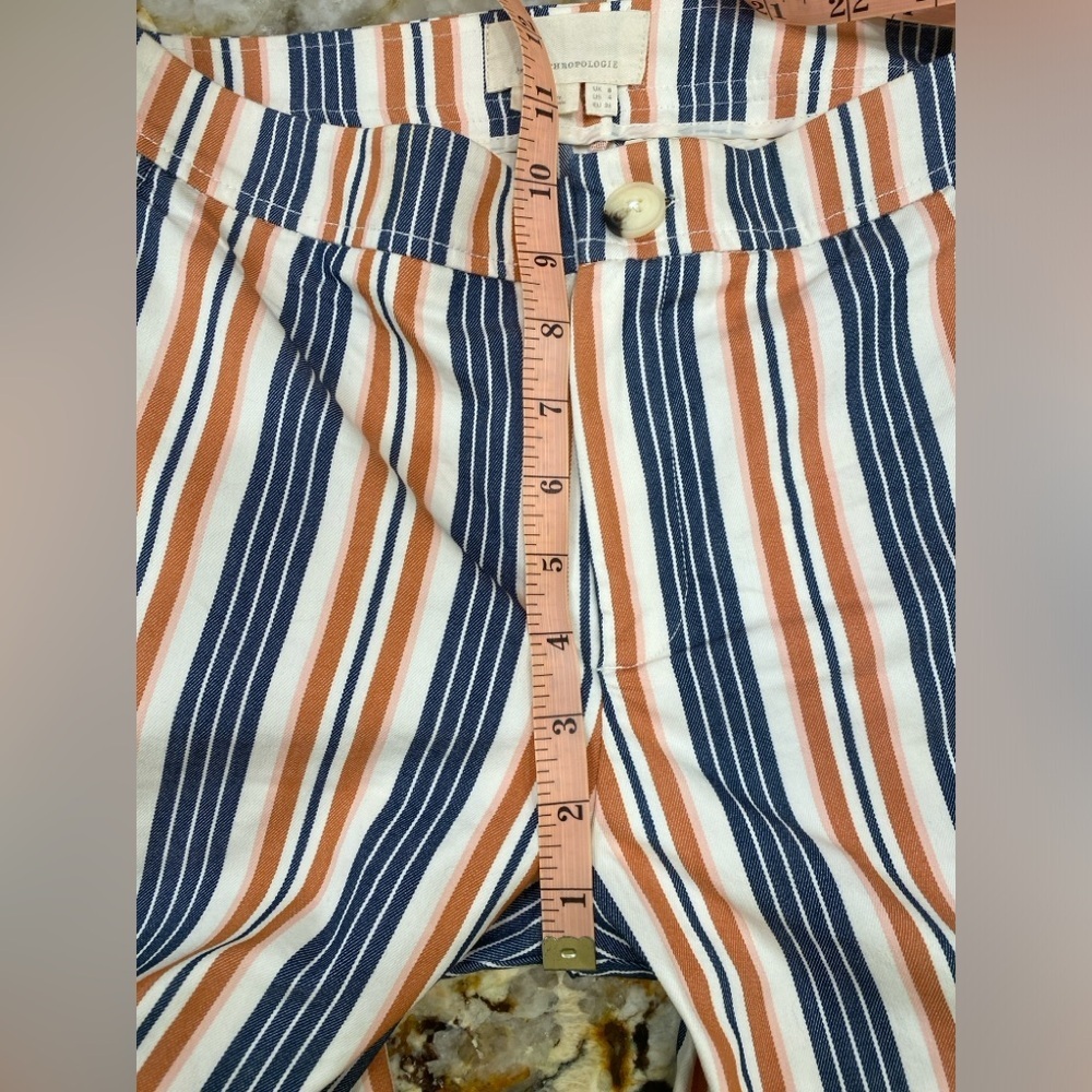 Anthropologie stripped flare pants size 4 - Picture 8 of 8
